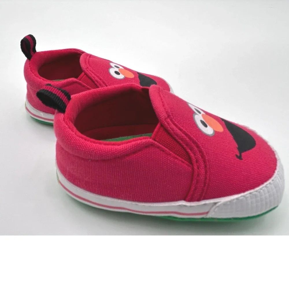 Sesame Street Elmo Infant Shoes Size 2 Red Slip On Sneakers Baby NWOT Kidcore